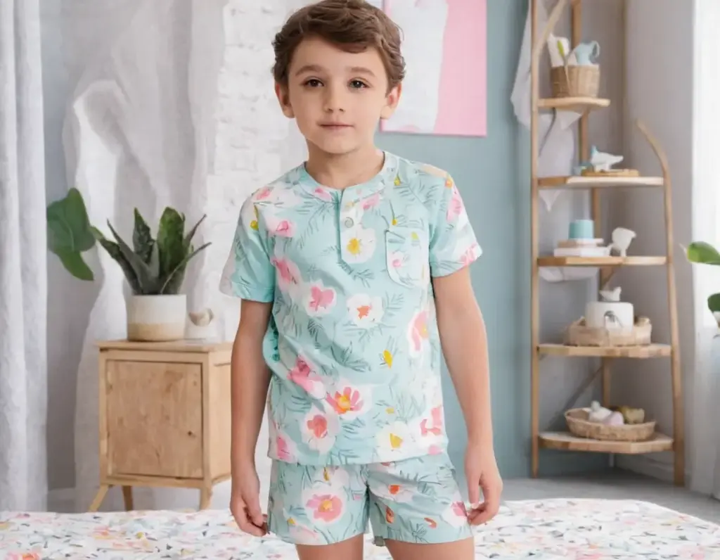 ITEM CODE 14 Boys short sleeve print T-Shirt with Short "Size 24"