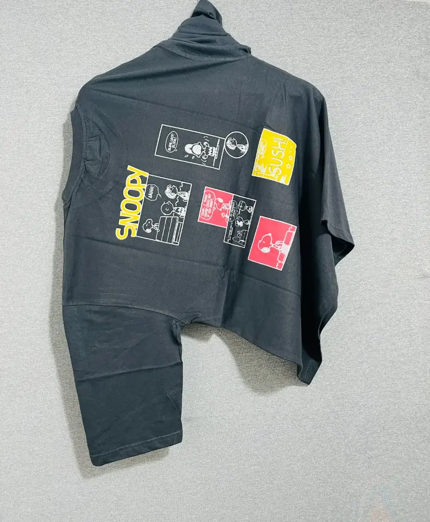 ITEM CODE 3 BIO WASH PRINTED ROUND NECK T-SHIRT "XL"